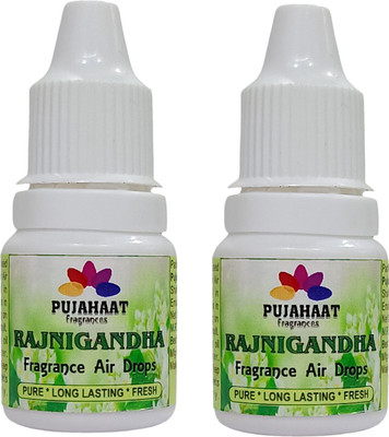 Pujahaat Rajnigandha Aroma Oil, Potpourri, Fridge Freshener, Refill Rajnigandha Fragrance Air Freshner Drops(2 x 5 ml)