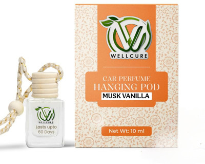 well cure musk vanilla Car Freshener Diffuser Wellcure Car Perfume Hanging Pod |10 ML |Musk Vanilla h Fragrance Car Air Freshener |Natural Essential Fragrance Oils in Glass Bottle with Wooden Diffuser Lid |Last upto 30 Days(10 ml) well cure musk vanilla Car Freshener Diffuser Wellcure Car Perfume Hanging Pod |10 ML |Musk Vanilla h Fragrance Car Air Freshener |Natural Essential Fragrance Oils in Glass Bottle with Wooden Diffuser Lid |Last upto 30 Days(10 ml)