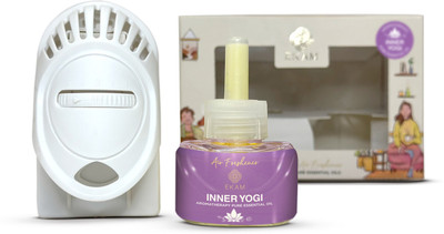 Ekam Inner Yogi Diffuser Set, Refill Aromatherapy Plug-In Machine with Refill Oil Kit| Inner Yogi| Aromatherapy(35 ml)