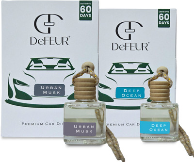 DeFEUR Urban Musk & Deep Ocean Car Freshener Diffuser Professional(2 x 10 ml)