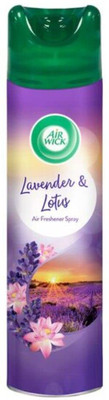 Airwick Lavender & Lotus Spray Lavender & Lotus Room Air Freshener Spray Works as Room Freshener and Bathroom Freshener(245 ml)