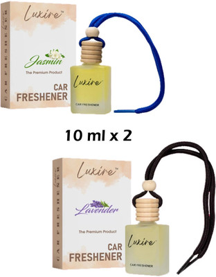LUXIRE JASMINE Car Freshener Diffuser JASMINE & LAVENDER Car Freshener (Pack of 2)(2 x 10 ml)