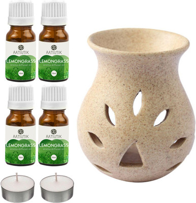 Aatiutik Lemongrass Diffuser Set AT-2TL_GRAINTDIF_4LG(7 x 5.71 ml)