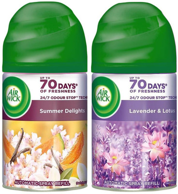Airwick Lavender + Summer Delight Refill 250ml Lavender + 250 ml Summer Delights Refills(2 x 250 ml)