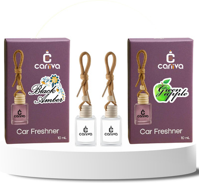 Cariiva BLACK AMBER - GREEN APPLE Car Freshener Diffuser CR_02(2 x 10 ml)
