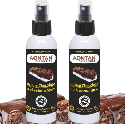 AONTAN ENTERPRISE chocolate room spray, Room fresh air freshener, room freshner, car air freshener Spray(2 x 200 ml)