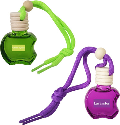 Airance Green Apple & Lavender Car Freshener Diffuser Car Air Freshener Green Apple & Lavender(2 x 10 ml)