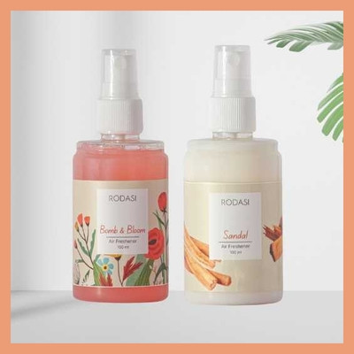 RODASI BOMB AND BLOOM SANDAL Car Freshener Spray FK_New_10011038-FBBSD100ML(2 x 100 ml)