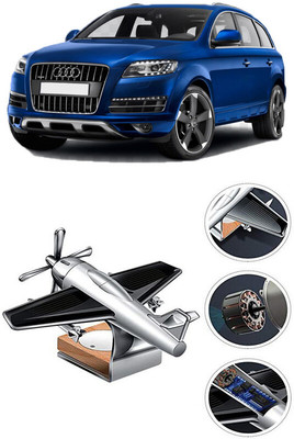 YUNEIK Car Solar Air Freshner Automatic Rotating Diffuser YK_SILVER-SINGLE-FAN-33(100 g)