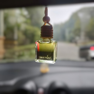 GLOBAL AROMA Mounatin Mist 8ml Glass bottle with 15ml Refill Car Freshener Diffuser CAR-HANGING-MOUNTAIN-MIST(8 ml)