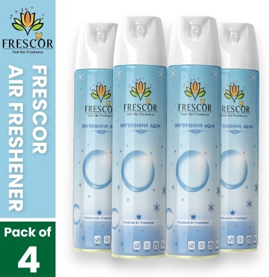 Frescor Air Freshener Aqua Fragrance Spray(4 x 220 ml)