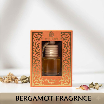 WINKCART Premium Hanging Pod Car Diffuser Air Freshener Bergamot Fragrance Refill, Aroma Oil, Diffuser Premium Car Air Freshener Perfume(10 ml)