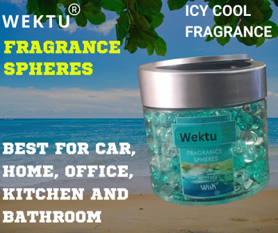 WEKTU Pleasant Car Freshener Diffuser Best fragrance Spheres/Icy Cool/Suitable for all/PC1-20(130 g)