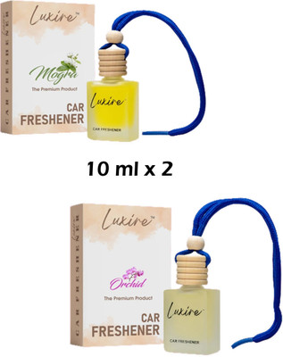 LUXIRE MOGRA Car Freshener Diffuser MOGRA & ORCHID Car Freshener (Pack of 2)(2 x 10 ml)