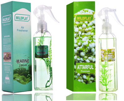 Formless Attarful & Marine Room Air Freshener Spray Marine 250ml Room freshener 1pc. and Attarful 250ml Room freshener 1pc.(2 x 125 ml)