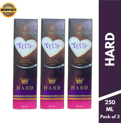 DSP Fresh Spray Tedy Hard Car & Air Freshener Spray 250ml Each (Pack of 3)(3 x 250 ml)