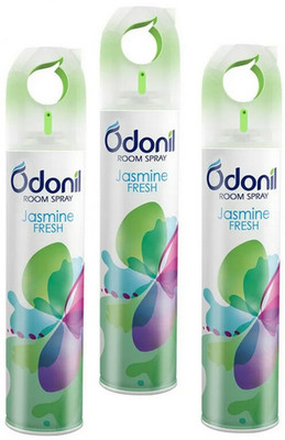 Odonil Spray (Pack of 3) Jasmine Fesh -220ml each Spray Jasmine(3 x 73.33 ml)