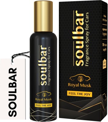 SOULBAR Royal Musk Car Perfume, Car accessories, Air freshener with dangler, long lasting Spray(80 ml)