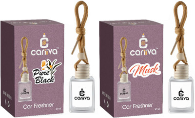 Cariiva MUSK-PUREBLACK Car Freshener Diffuser CR_02(2 x 10 ml)