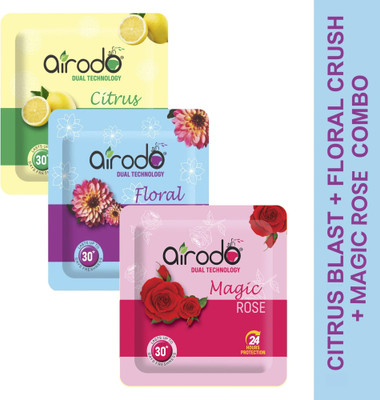 AIRODO Air Freshener Power Pocket Gel | Skin Friendly Assorted Mix Scents Refill Air Freshener Power Pocket Gel | Skin Friendly Assorted Mix Scents(3 x 10 g)