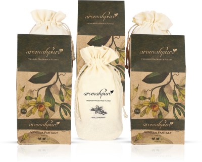 Aromahpure Premium Car Perfum Fragrance Flakes - Vanilla Fantasy Luxury Freshener Diffuser(3 x 50 g)