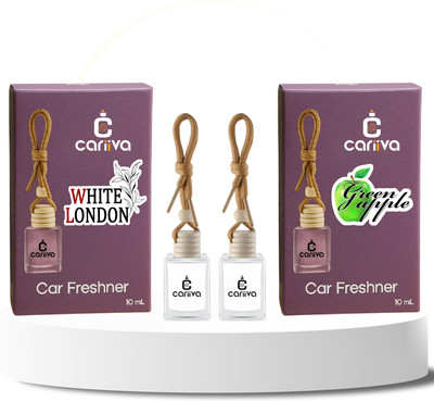 Cariiva WHITE LONDON - GREEN APPLE Car Freshener Diffuser CR_02(2 x 10 ml)
