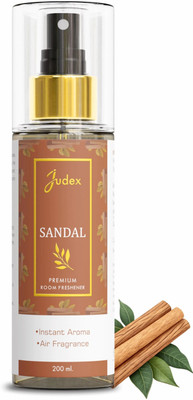 JUDEX Sandal, Chandan Spray Sandal Room Air Freshener | Instant Aroma | Long Lasting Scent for Home, Office, Cars use | Chandan Room Air Freshener spray- 200ml(200 ml)