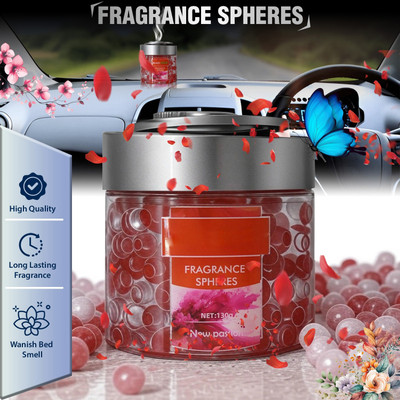 Otoroys New Passion Fragrance Spheres Jelly Balls Red Air Freshener for Car and Home Car Freshener Diffuser Natural and Elegant, Fruit and Flower Fragrance(130 g)