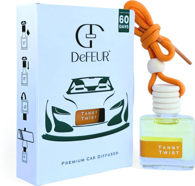 DeFEUR Tangy Twist, Car Freshener Diffuser Car Freshener Hanging/Car Perfumes Accessories Long Lasting Good Smell Fragrance(10 ml)