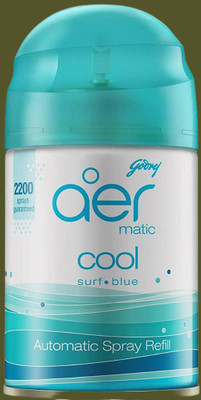 Godrej Aer cool surf blue Car Freshener Refill aer matic,bar freshner,liquid automatic air freshener refill pack _254(225 ml)