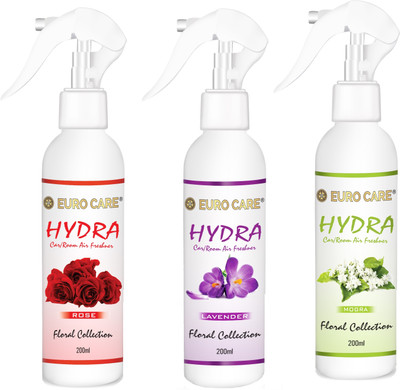 Euro Care Rose, Mogra, Lavender Spray Rose-Mogra-Lavender-Scent(600 ml)