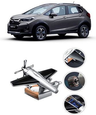 YUNEIK Car Solar Air Freshner Automatic Rotating Diffuser YK_SILVER-SINGLE-FAN-168(100 g)