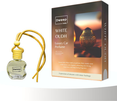 Dweep India Oudh Car Freshener Car Freshener Diffuser Oudh Car Fragrance, Fresh Aroma, Air Freshener, Car Fragrance(10 ml)