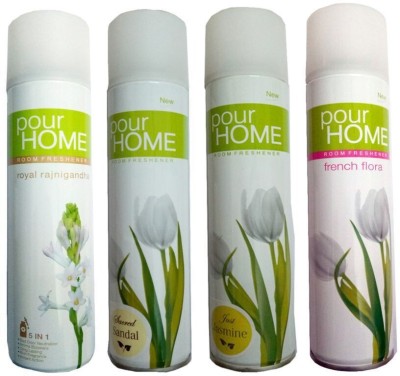 POUR HOME JASMINE, RAJNIGANDHA Spray(4 x 56.25 ml)