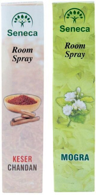 Seneca Kesar Chandan Flavour &, Mogra Fragrance Spray Kesar Chandan + Mogra(2 x 200 ml)