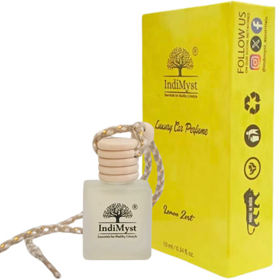 indimyst Car Perfume Hanging Pod - LEMON ZEST Car Freshener Diffuser INCP04(10 ml)
