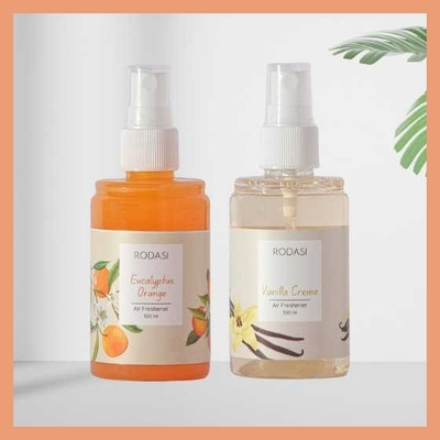 RODASI EUCALYPTUS ORANGE VANILLA CREAME Car Freshener Spray FK_New_10011097-FEOVC100ML(2 x 100 ml)