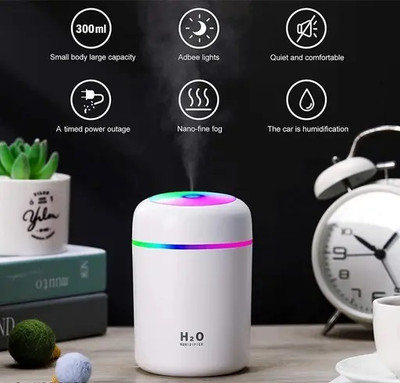 Triangle Ant ™Mini Humidifier, Essential Oil Diffuser, Aroma Essential USB Personal Desktop Diffuser Humidifier for Car, Office Room, Bedroom etc,2 Adjustable Mist Modes(1 Units)