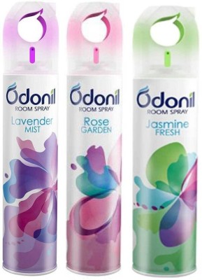 Odonil Lavender, + Jasmine, Free Rose Spray(3 x 150 ml)