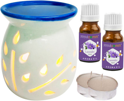 PeepalComm Lavender Diffuser Set, Aroma Oil PC-TOPBLUEDIFF-2TL-2LV(5 x 4 ml)