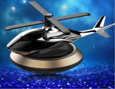 partizano Solar Power Car Dashboard Helicopter With Perfume Car Freshener Diffuser(10 ml)