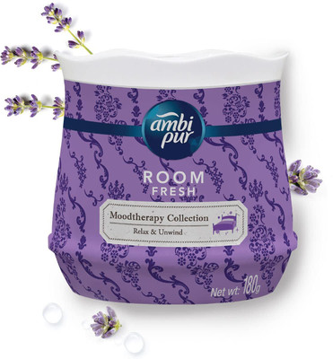 Ambipur Lavender Spray MoodTherapy collection Room Fresh Gel, Relax & Unwind - Lavender, 180 g(180 ml)