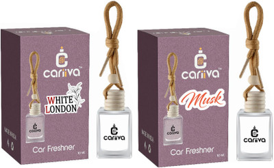 Cariiva MUSK-WHITELONDON Car Freshener Diffuser CR_02(2 x 10 ml)