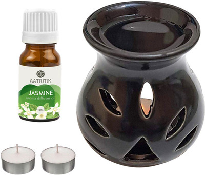 Aatiutik Jasmine Diffuser Set AT-2TL_BLACKTDIF_JAS(4 x 2.5 ml)