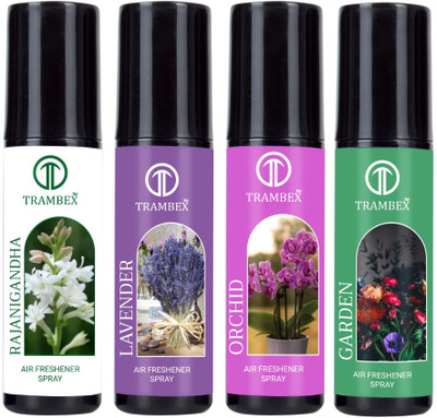 Pure Air Effect Combo flavor car,home,office,room air freshener (Pack of 4) Spray(4 x 50 ml)