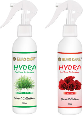 Euro Care Rose-Lemon Grass Spray Rose-Lemon Grass-Scent-Combo(2 x 100 ml)