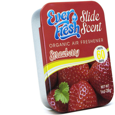 everfresh STRAWBERRY ORGANIC SLIDE SCENT Car Freshener Blocks Slide Scent(28 g)