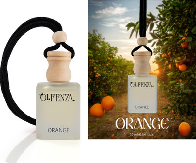 OLFENZA ORENGE Diffuser Car Freshener Hanging Perfumes Long Lasting Fragrance(10 ml)