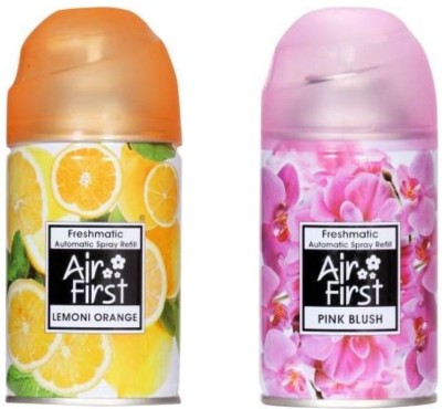 Air first Lemoni Orange, Blush Pink Refill(2 x 225 ml)