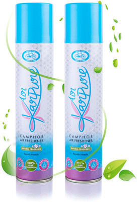 Cycle Karpure Air Freshener With Natural Camphor Fragrance Car Freshener Spray Karpure Camphor Air Freshener - Soothing & Long-lasting fragrance || For Home, Office, Lounge spaces - Pack Of 2(2 x 1 Units)